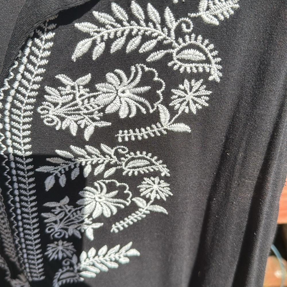 J.Jill Embroidered Tunic Tank top,Size L - Picture 3 of 5